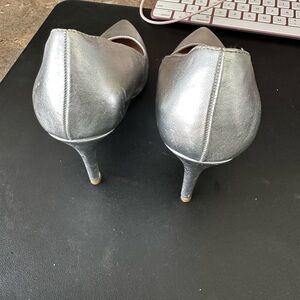 Beautiful silver shoes from laundry list